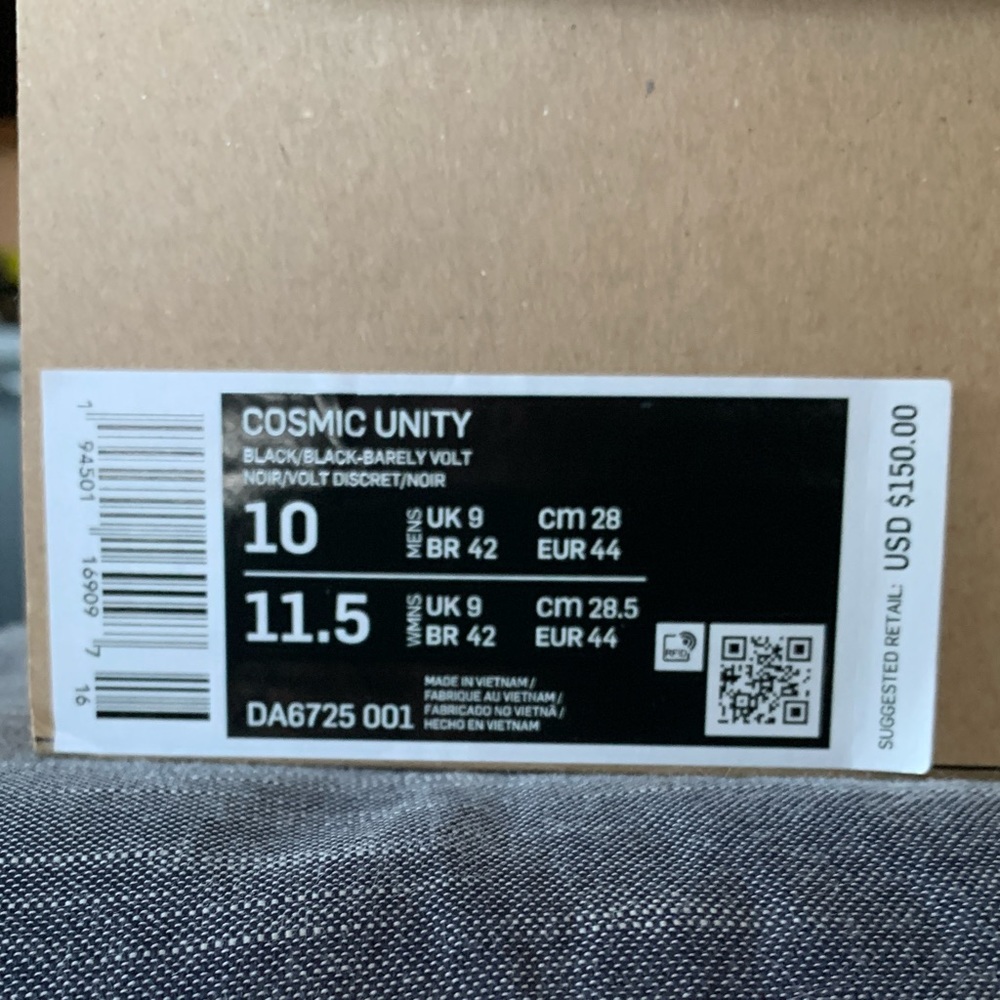 NIKE COSMIC UNITY 1.0 MENS BASKETBALL SHOE SIZE 10 - Picture 8 of 8
